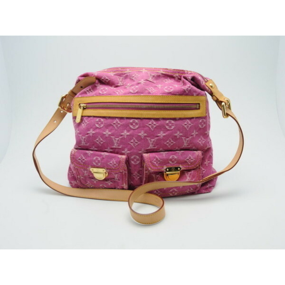 Louis Vuitton Monogram Denim Baggy Denim Pink